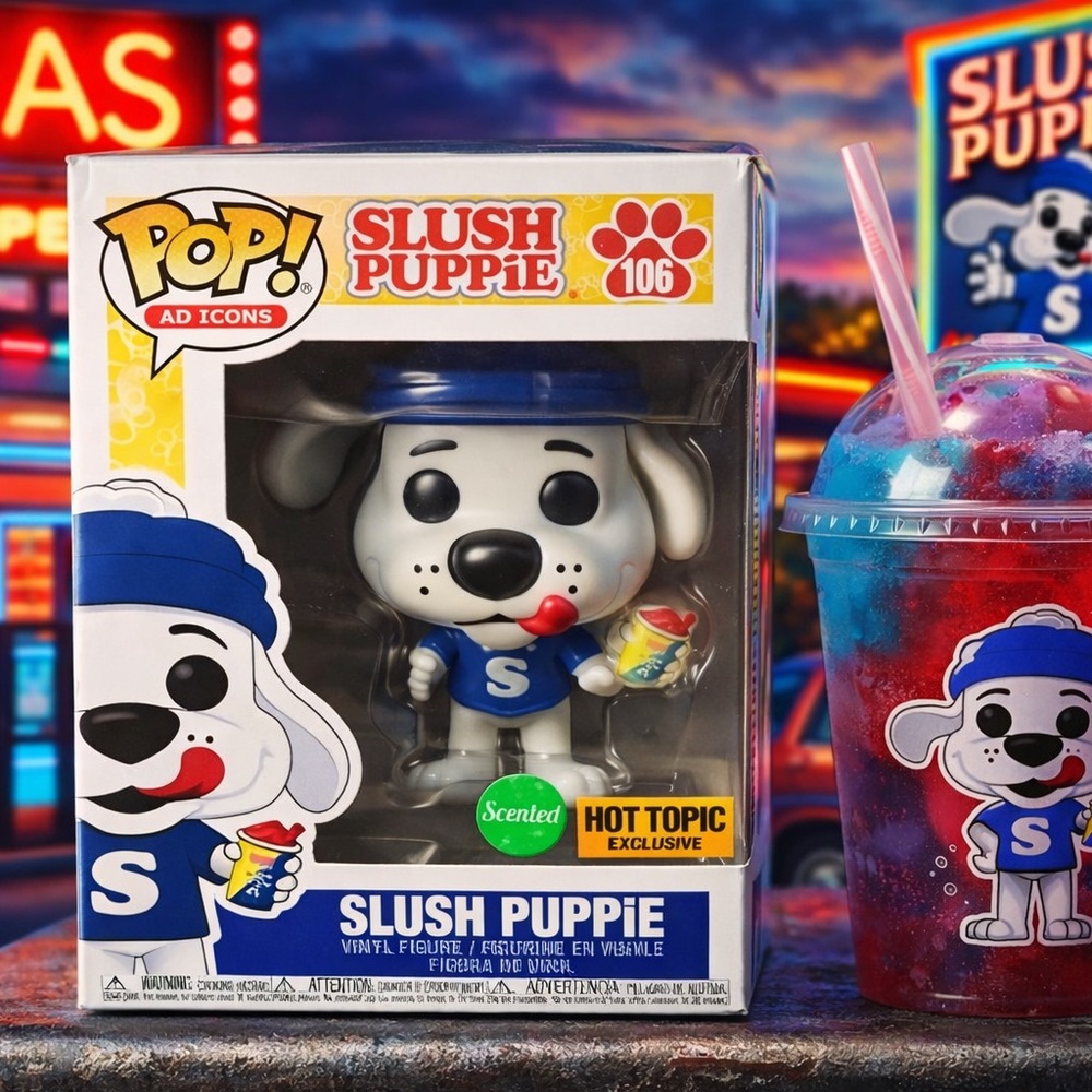 Funko Pop Slush Puppie #106 Hot Topic Exclusive Ad Icons Scented NIB
